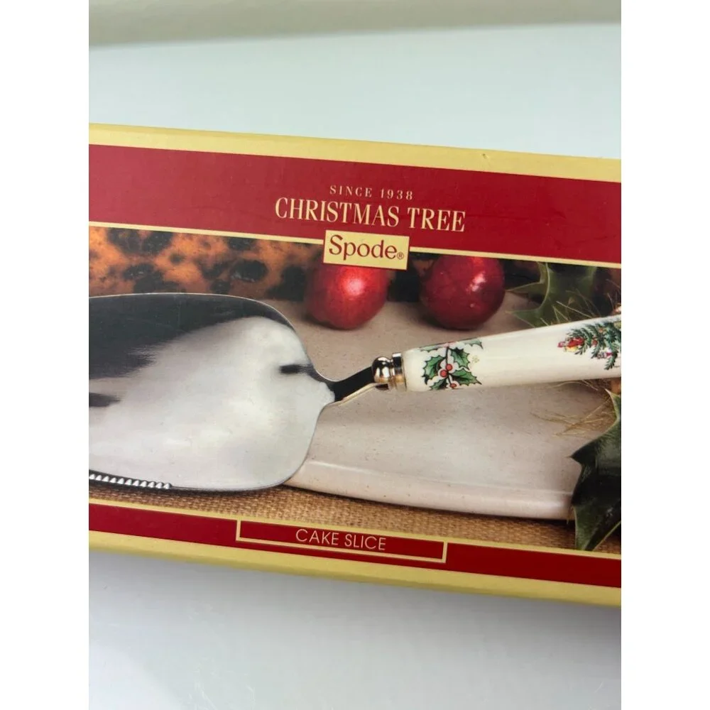 Spode Christmas Tree Cake Slicer Server 10.5